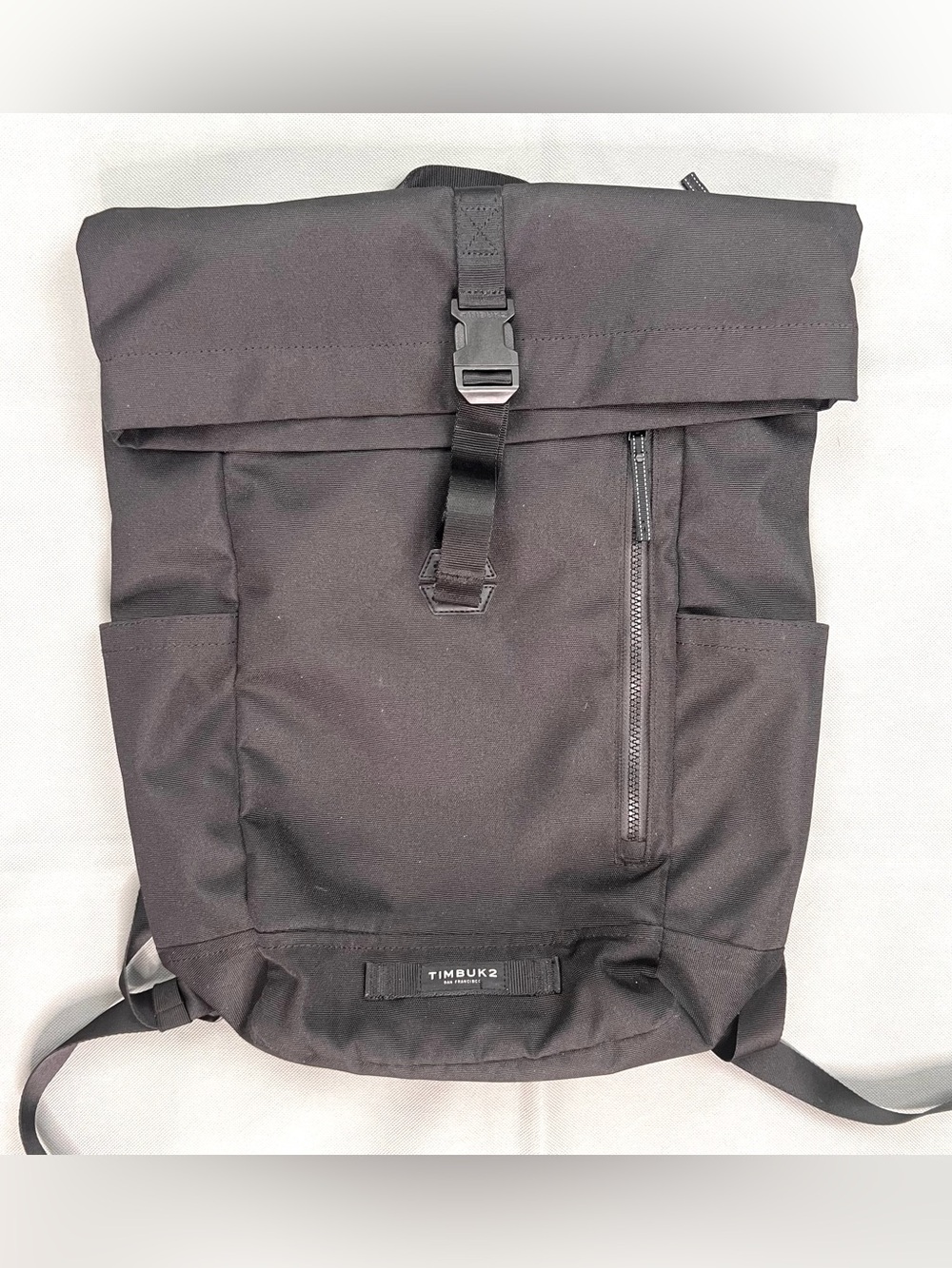 TIMBUK2 Canvas Tuck Laptop Backpack, Roll Top, Commute, Adventure, Black